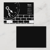 Uhr-Visitenkarte Visitenkarte (Vorne/Hinten)