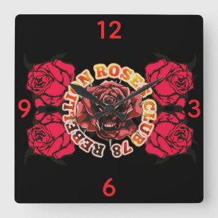 Uhr Wand RebellionRosenClub78