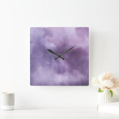 Uhr - Wasserfarbenpuren (Zuhause)