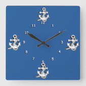 Uhr - Weißer Anker (Vorderseite)