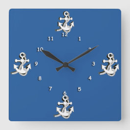 Uhr - Weißer Anker