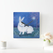 Uhr "Weißes Kaninchen" (Zuhause)