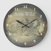Uhr - Wild geborene Pferde (Vorderseite)