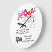 Uhr Wo ist Mutter? Fröhlicher Muttertag (Winkel)