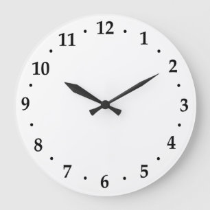 Uhr-Zahl-Gesichts-Schablonen-Gebrauch Ihr Entwurf Große Wanduhr