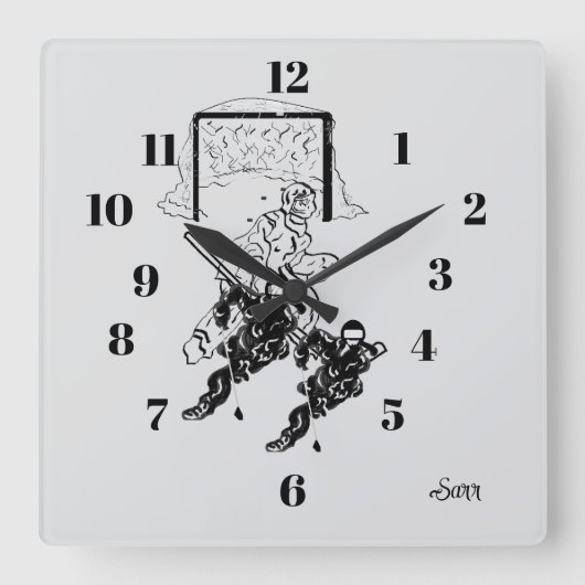 Uhr : Zeit Für Ein Ziel . (Vorderseite)