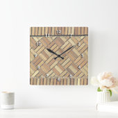 Uhr - Ziegelmuster (Zuhause)