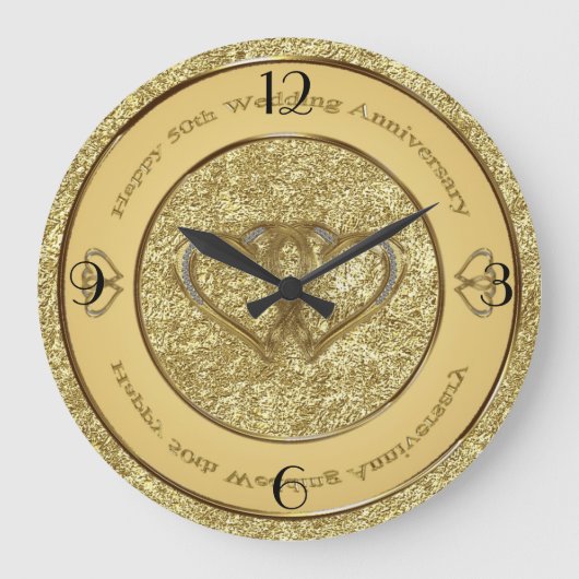 Uhr zum 50. Hochzeitstag (Vorderseite)