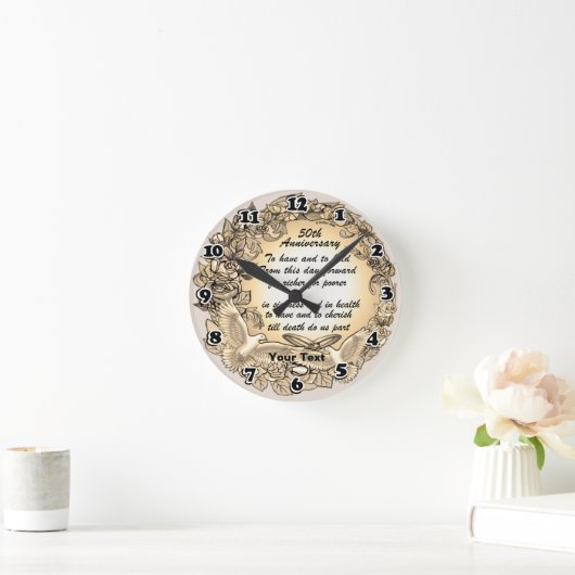 Uhr zum 50. Jahrestag (Zuhause)