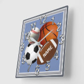 Uhr zum Thema "personalisierte Sportarten", Text, (Winkel)