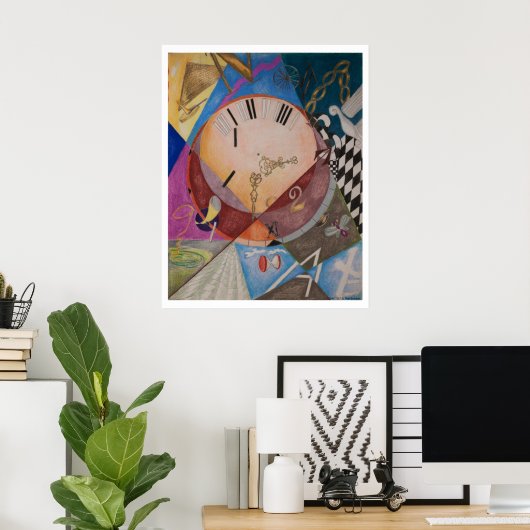 Uhren (Druck) Poster (Heimbüro)