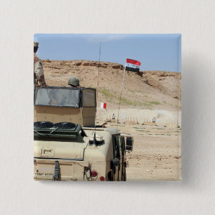 Uhren eines Lehrers als irakischer Armeesoldat Button