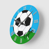 Uhren für Fußballfans Mit Monogramm / Fußball (Winkel)