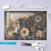 Uhren, Gänge, Blume und Ephemera Seidenpapier (Handwerk)