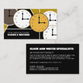 Uhren, Horologe Visitenkarte (Vorne/Hinten)