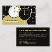 Uhren, Horologe Visitenkarte (Vorne/Hinten)