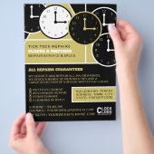Uhren, Horologe Werbung Flyer (Hand)