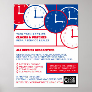 Uhren, Horologin-Werbung Poster