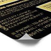 Uhren, Horologin-Werbung Poster (Ecke)