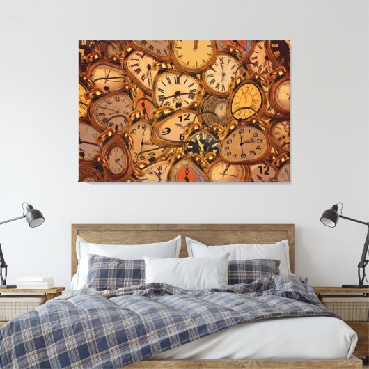 Uhren Leinwanddruck (Insitu (Schlafzimmer))