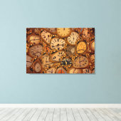 Uhren Leinwanddruck (Insitu (Holzboden))