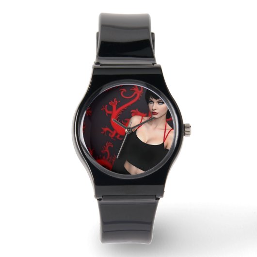 Uhren mit "Burnt Out Souls" Design (Vorderseite)