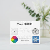 Uhren Postkarte (Stehend Vorderseite)