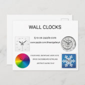 Uhren Postkarte (Vorne/Hinten)