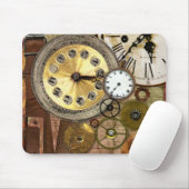 Uhren rostige alte Steampunk Kunst Mousepad (Mit Mouse)