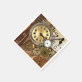 Uhren Rusty Old Steampunk Art Serviette (Ecke)