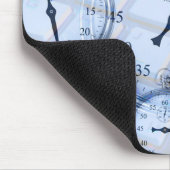Uhren - Tastatur-Büro Mousepad (Ecke)