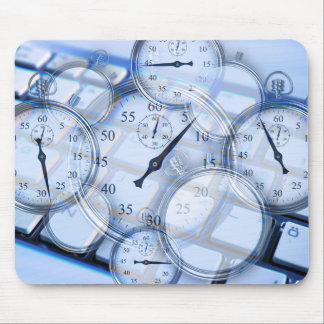 Uhren - Tastatur-Büro Mousepad