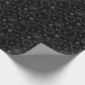 Uhren & Zahnräder Geschenkpapier (Ecke)