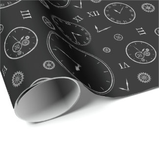 Uhren & Zahnräder Geschenkpapier