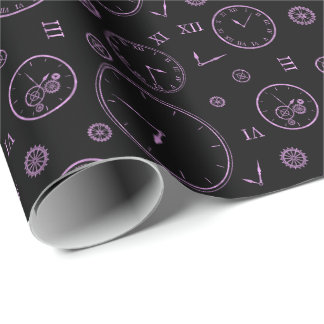 Uhren & Zahnräder Geschenkpapier