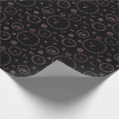 Uhren & Zahnräder Geschenkpapier (Ecke)