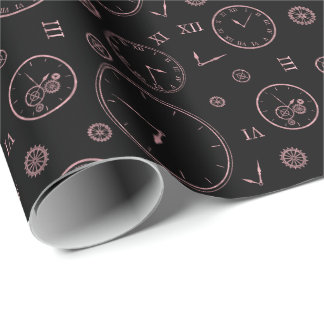 Uhren & Zahnräder Geschenkpapier