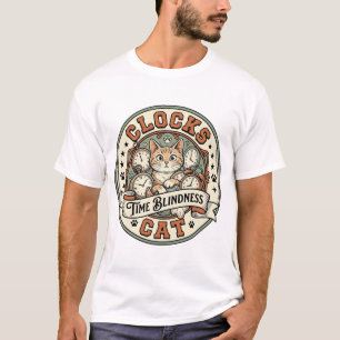 Uhren Zeit Blindheit Katze Uhren Zeit Blindheit Ka T-Shirt
