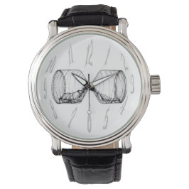 Uhrenanzahl & aufrecht gespieltes stündgläsernes A Armbanduhr