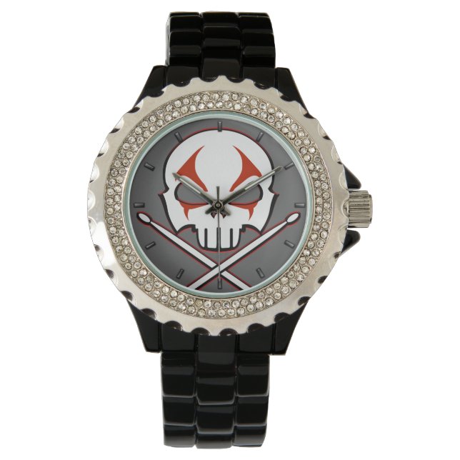 Uhrenarmband "Rock & Roll Watch Heavy Metal Drumme Armbanduhr (Vorderseite)