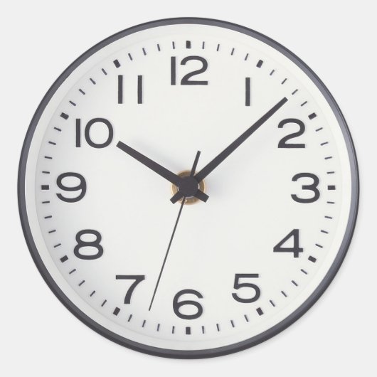 Uhrenaufkleber Runder Aufkleber (Vorderseite)