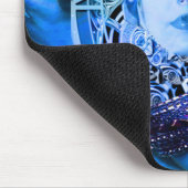 Uhrenblau Mousepad (Ecke)