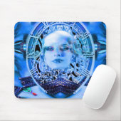 Uhrenblau Mousepad (Mit Mouse)
