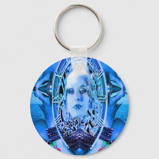 Uhrenblau Schlüsselanhänger (Vorderseite)