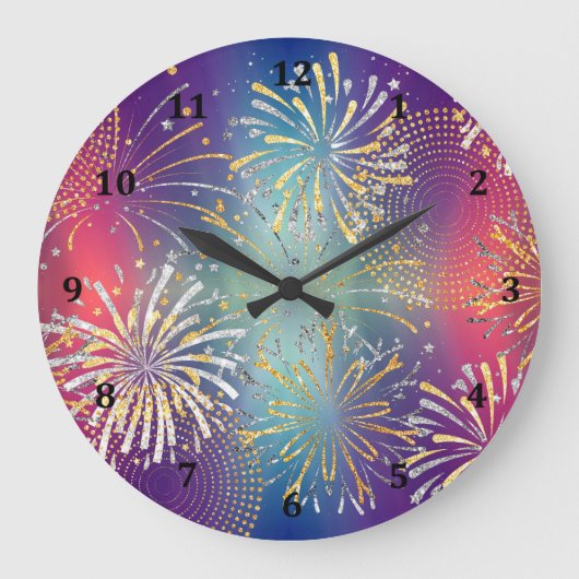 Uhrendesign mit Fireworks Illustriert Große Wanduhr (Vorderseite)
