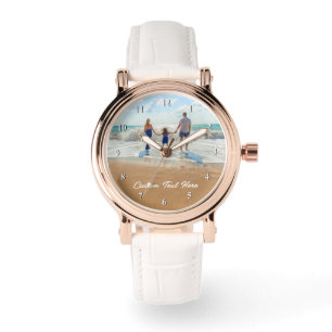 Uhrengeschenk mit eigenen Fotos und Texten Armbanduhr