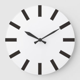 Uhrenleisten mit schwarzen Streifen für Ihr Design Große Wanduhr