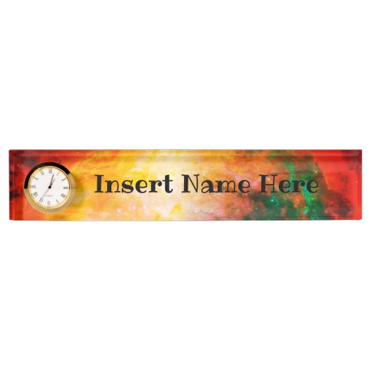 Uhrennamensplatte Namensplakette (Vorderseite)