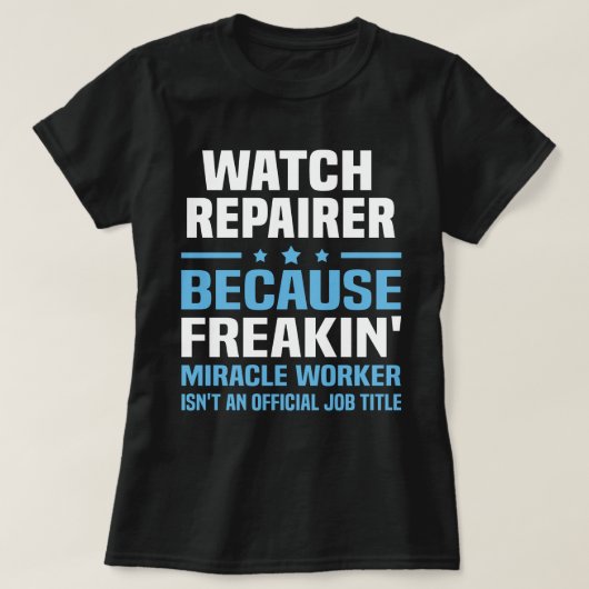 Uhrenreparatur T-Shirt (Design vorne)