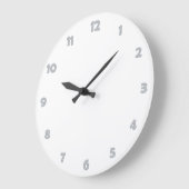 Uhrenspitzennummern - Wassertropfen Große Wanduhr (Winkel)